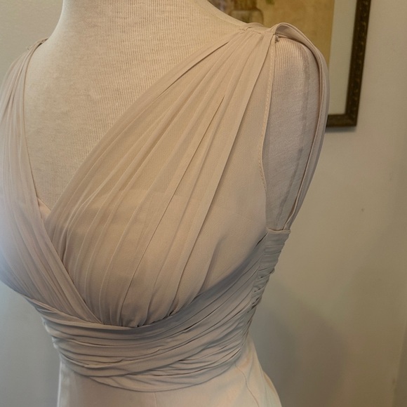 Bill Levkoff Elegant Cream Evening Gown Size 2 - Picture 5 of 14